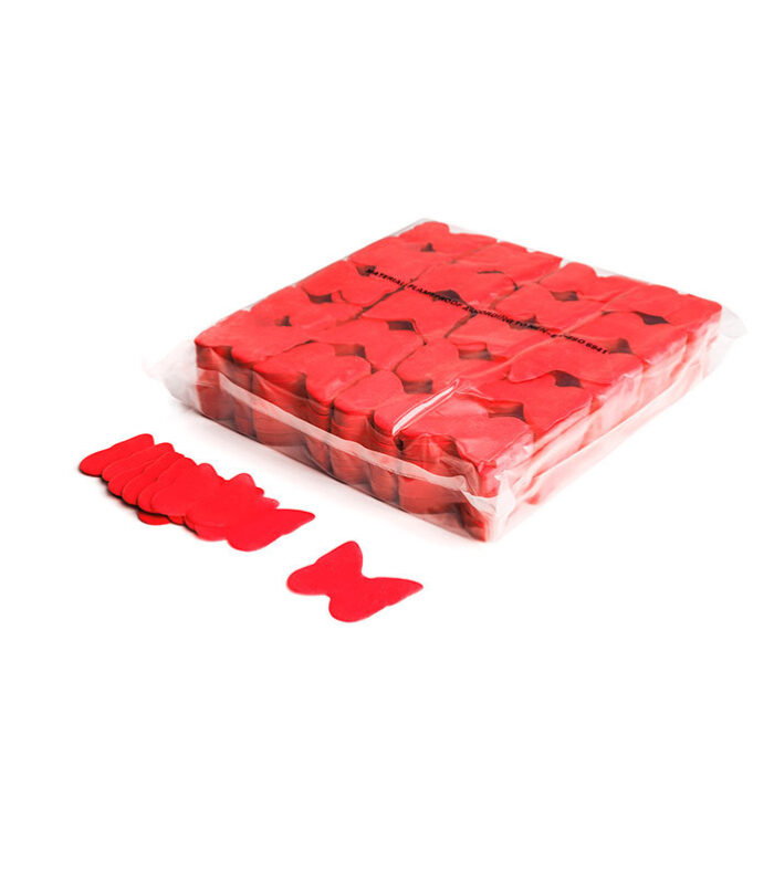 TCM FX - Lassú esésű Konfetti Pillangó Ø 55mm - Red - 1 kg